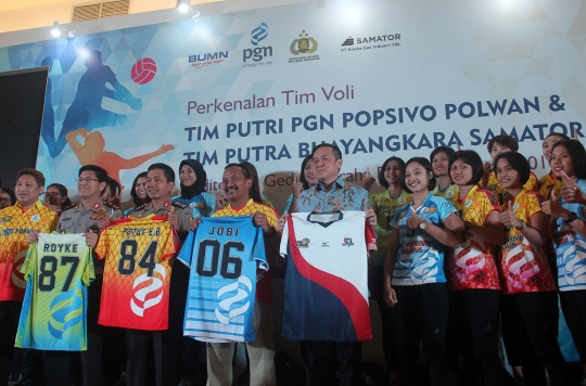 Polri dan PGN luncurkan tim voli untuk Proliga 2018