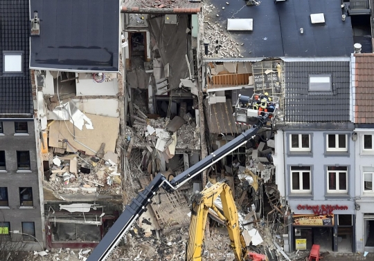 Ledakan gas sebabkan sejumlah bangunan ambruk di Belgia