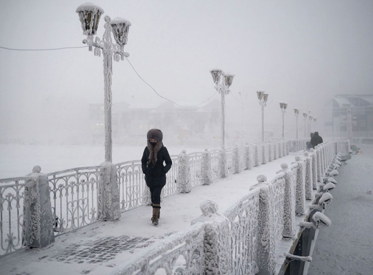 Wonderland salju di Oymyakon, salah satu desa terdingin di dunia