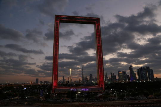 Megahnya Dubai Frame, gedung pencakar langit berbentuk bingkai foto