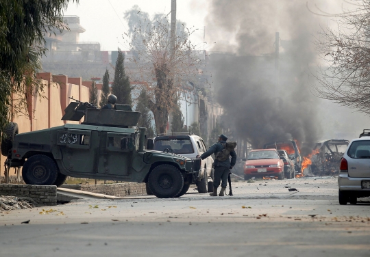 Situasi mencekam saat penyerangan kantor amal Inggris di Afghanistan