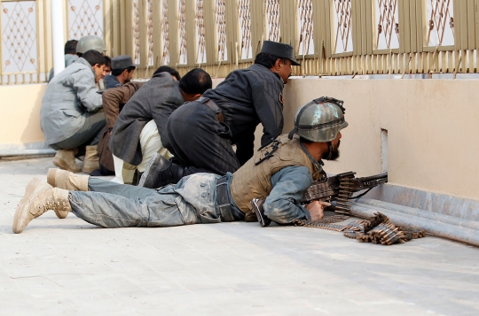Situasi mencekam saat penyerangan kantor amal Inggris di Afghanistan