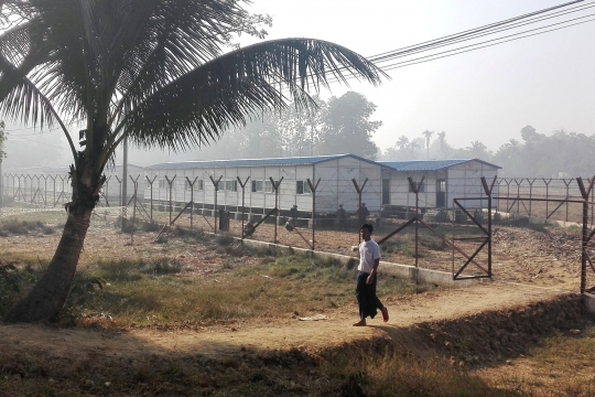 Menengok kamp yang dibangun Myanmar untuk tampung warga Rohingya