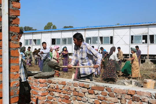 Menengok kamp yang dibangun Myanmar untuk tampung warga Rohingya