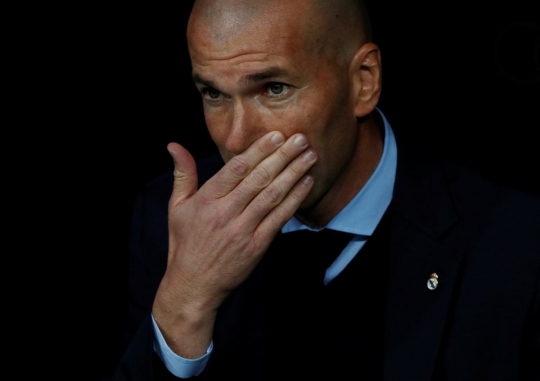 Kesedihan Zinedine Zidane setelah timnya tersingkir dari Copa Del Rey