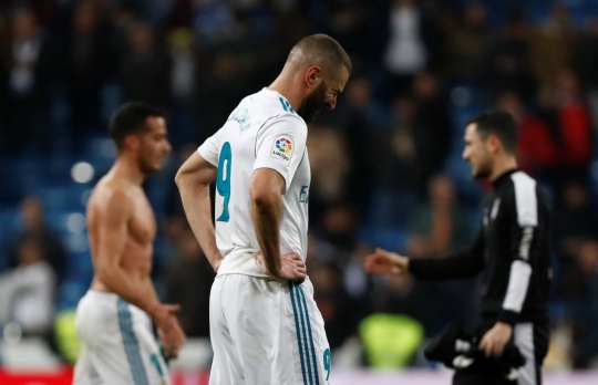 Kesedihan Zinedine Zidane setelah timnya tersingkir dari Copa Del Rey