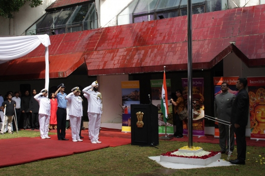 Semarak perayaan HUT Kemerdekaan India di Jakarta