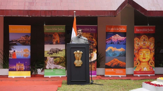 Semarak perayaan HUT Kemerdekaan India di Jakarta