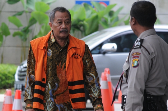 Eks Ketua Pengadilan Tinggi Manado jalani pemeriksaan lanjutan di Gedung KPK