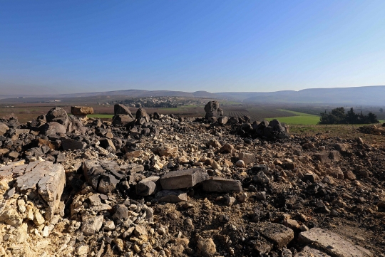 Hancur lebur kuil kuno Suriah akibat serangan udara militer Turki