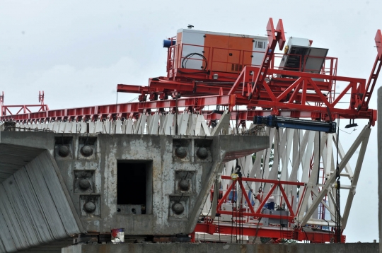 Begini kondisi bantalan crane yang ambruk dan tewaskan 4 pekerja