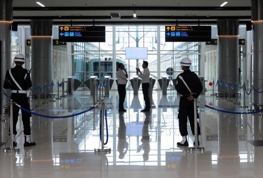 Akibat longsor underpass, stasiun kereta bandara ditutup sementara