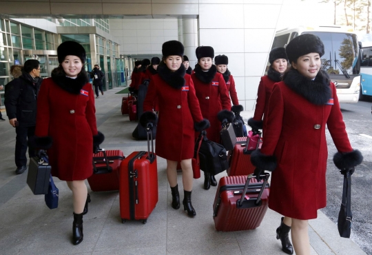 Pesona pemandu sorak Korea Utara yang siap meriahkan Olimpiade Pyeongchang
