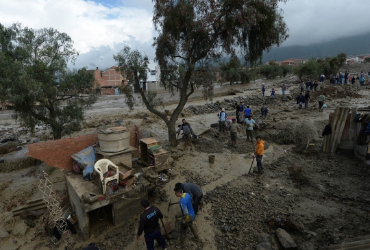 Banjir parah hancurkan permukiman di Bolivia, 2 orang tewas