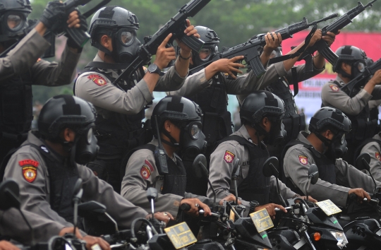 Simulasi pengamanan Pilkada serentak 2018 di Bogor