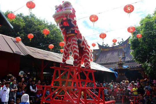 Atraksi barongsai semarakkan perayaan Imlek di Malang