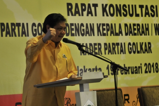 Rapat konsultasi mewujudkan Golkar bersih dari korupsi