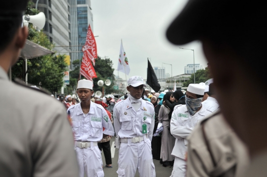 Alumni 212 geruduk PN Jakarta Utara kawal sidang PK Ahok