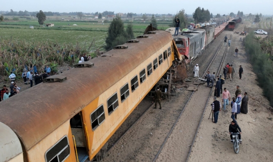 15 Orang tewas dalam kecelakaan kereta di Mesir