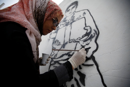 Menyuarakan derita anak-anak korban perang Yaman lewat mural
