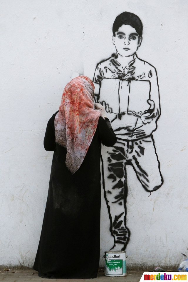 Foto : Menyuarakan derita anak-anak korban perang Yaman 