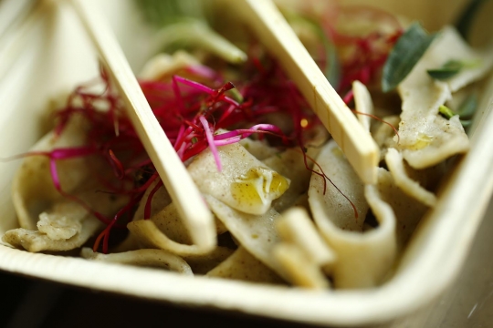 Mencicipi mie serangga yang kaya protein