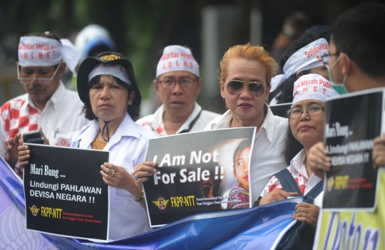 Aksi Persada Indonesia kecam kekerasan terhadap TKI