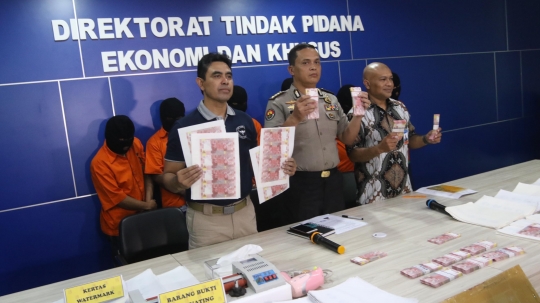 Bareskrim tangkap sindikat pembuat dan pengedar uang palsu