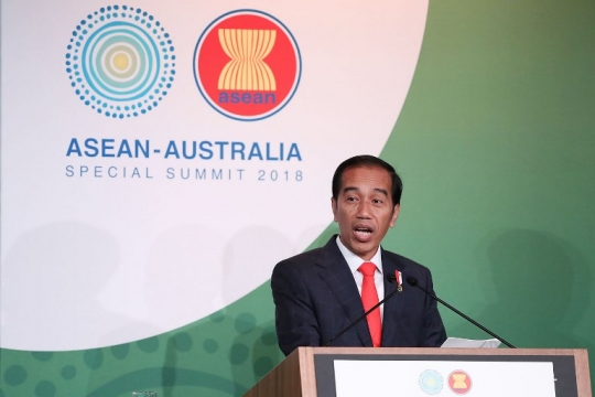 Gaya Jokowi bicara bisnis di hadapan ratusan CEO ASEAN-Australia
