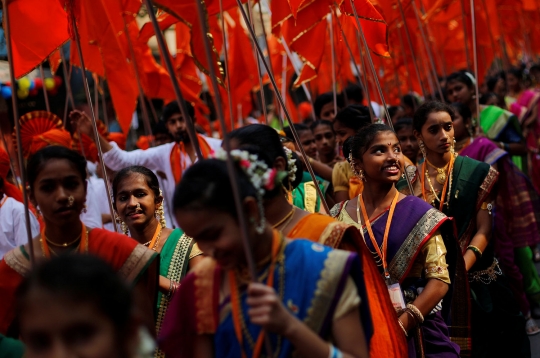 Begini cara wanita India rayakan Gudi Padwa