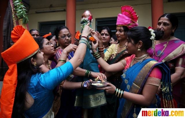 Foto : Begini cara wanita India rayakan Gudi Padwa 