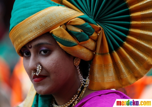 Foto : Begini cara wanita India rayakan Gudi Padwa 