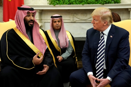 Saat Putra Mahkota Arab Saudi temui Trump di Gedung Putih