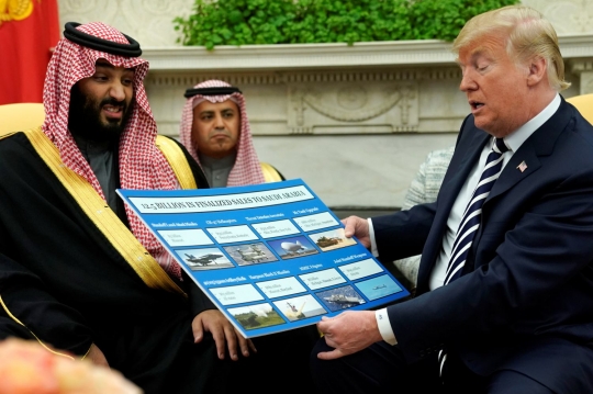 Saat Putra Mahkota Arab Saudi temui Trump di Gedung Putih