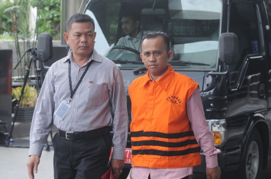 Pemeriksaan perdana Pengacara Agus Wiratno usai terjaring OTT