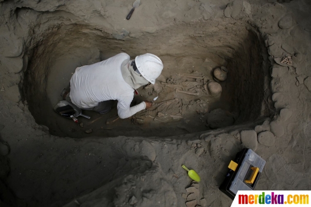 Foto : Penemuan makam bangsa Chimu dari abad ke-10 di Peru 