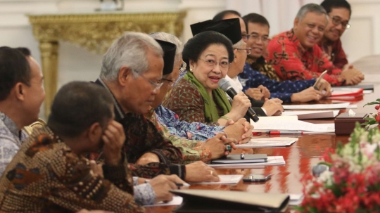 Megawati beserta anggota BPIP temui Jokowi di Istana