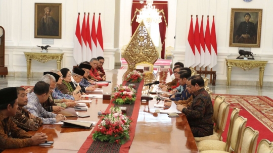 Megawati beserta anggota BPIP temui Jokowi di Istana