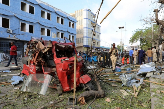 Mencekamnya serangan bom di Somalia yang tewaskan 14 orang