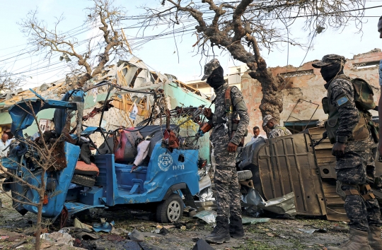 Mencekamnya serangan bom di Somalia yang tewaskan 14 orang