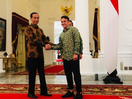 Gaya Egy Maulana saat dipanggil Jokowi ke Istana