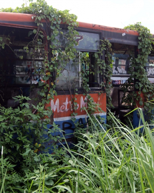 Mengunjungi makam bus Metromini di Rawa Buaya