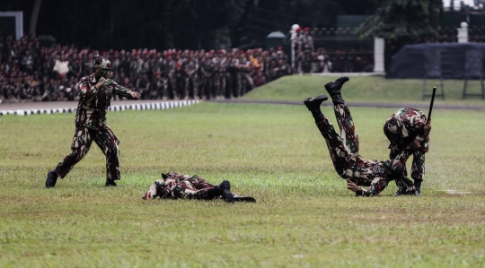 Melihat ketangguhan prajurit Kopassus saat bela diri