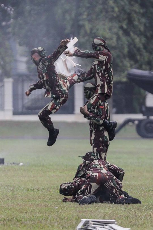 Melihat ketangguhan prajurit Kopassus saat bela diri