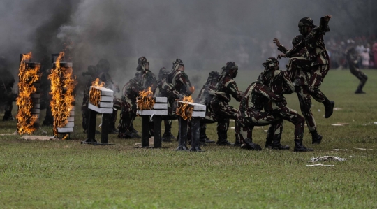 Melihat ketangguhan prajurit Kopassus saat bela diri