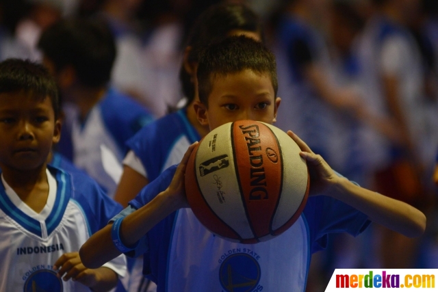 Foto : Semangat anak-anak ikuti pembinaan Jr NBA Indonesia 