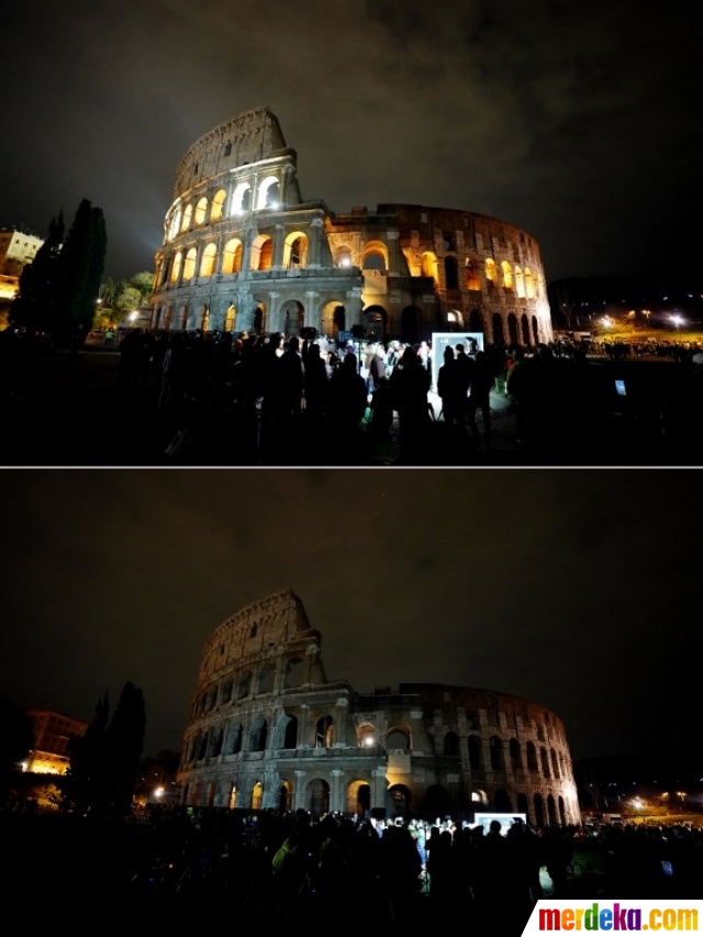 Foto : Wajah landmark berbagai negara sebelum dan selama 