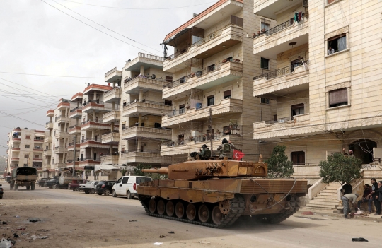 Aksi militer Turki invasi kota di Suriah