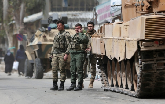 Aksi militer Turki invasi kota di Suriah
