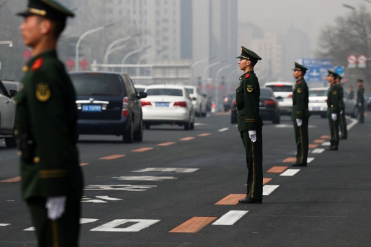 Ketatnya penjagaan Beijing di tengah isu kunjungan Kim Jong-un